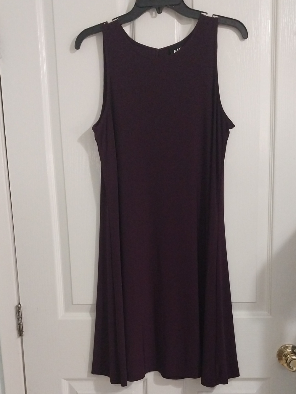 Anne KLEIN Women’s Purple A-Line Dress Sz. 8 Midi